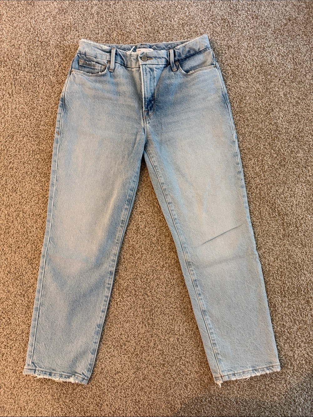 Good American Light Blue Good Girl Boyfriend jeans